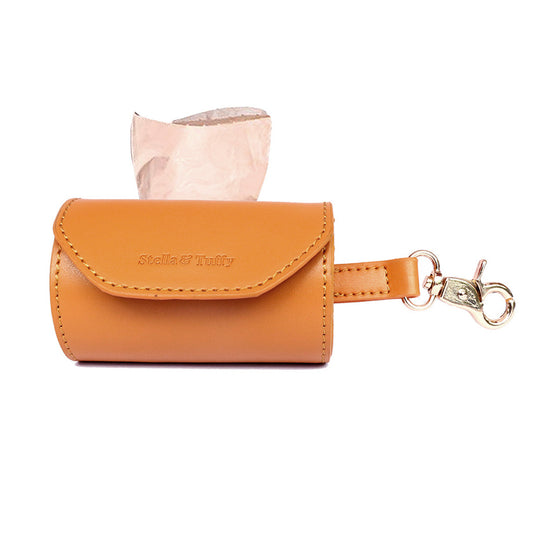 Designer Poop Bag Holder -Burnt Orange