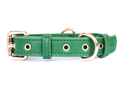 luxury dog collar australia with bow tiew leather dog collar green small dog collar