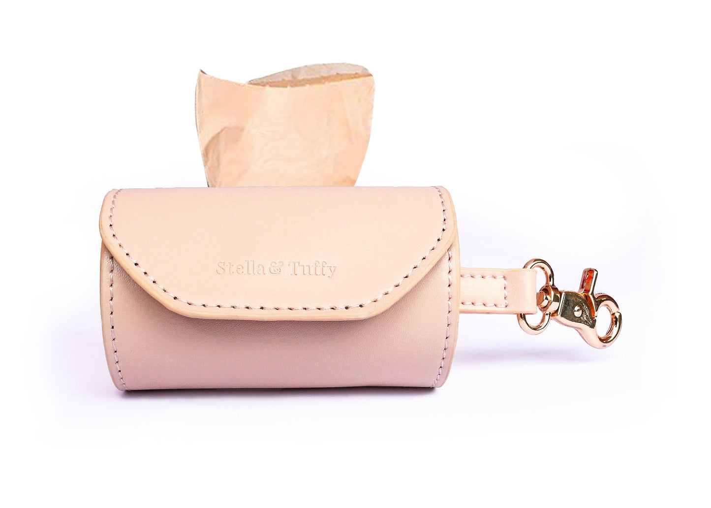 Designer Poop Bag Holder -Pastel Pink